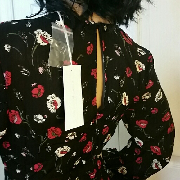 Black floral jumpsuit - Picture 4 of 5